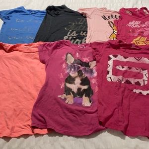 7 piece size 8 girls shirt bundle